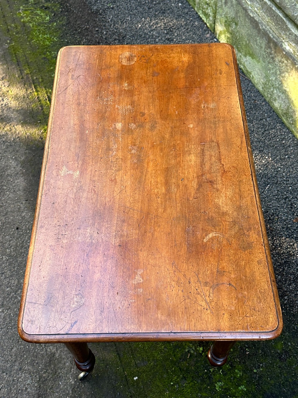 A George IV mahogany library or writing table attributed to Taprel. Stephen & Holland c.1830 View III