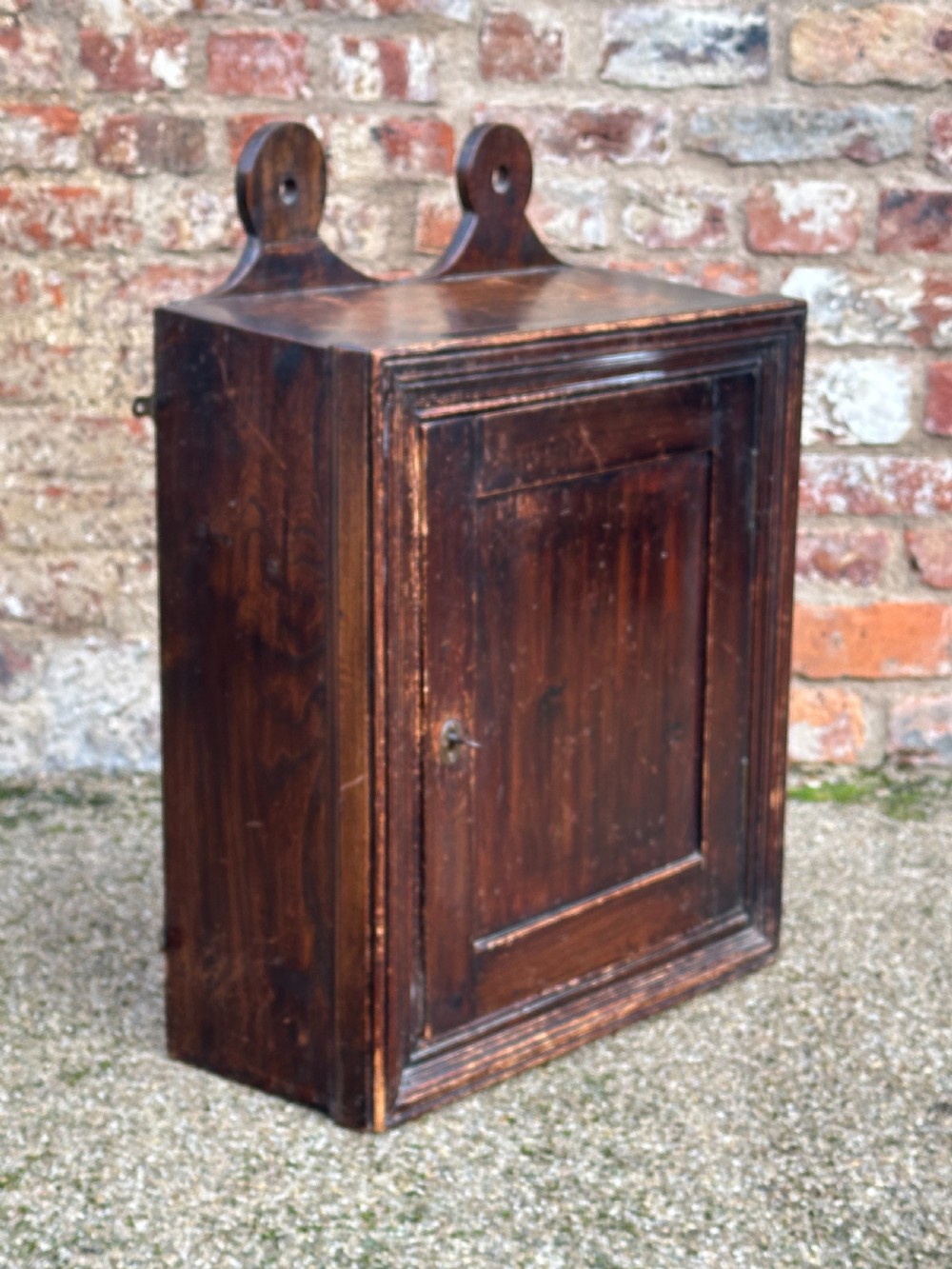 An interesting elm and pine Mural cabinet, British, circa late 17th /early 18th century View XII