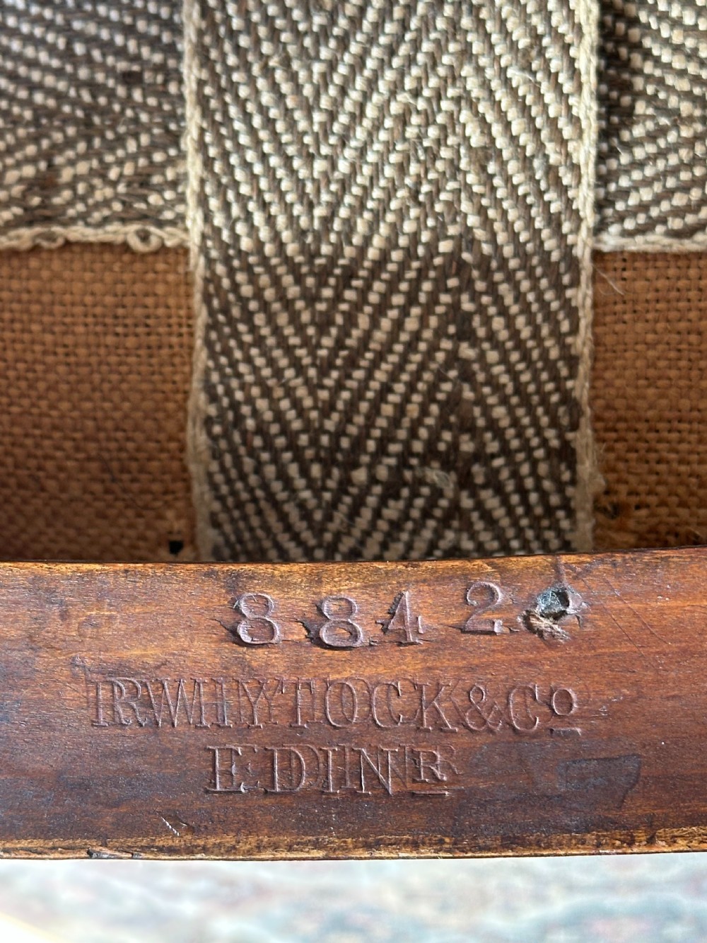 A 19th century Scottish mahogany-framed side chair by R. (Richard) Whytock & Co. of Edinburgh View V