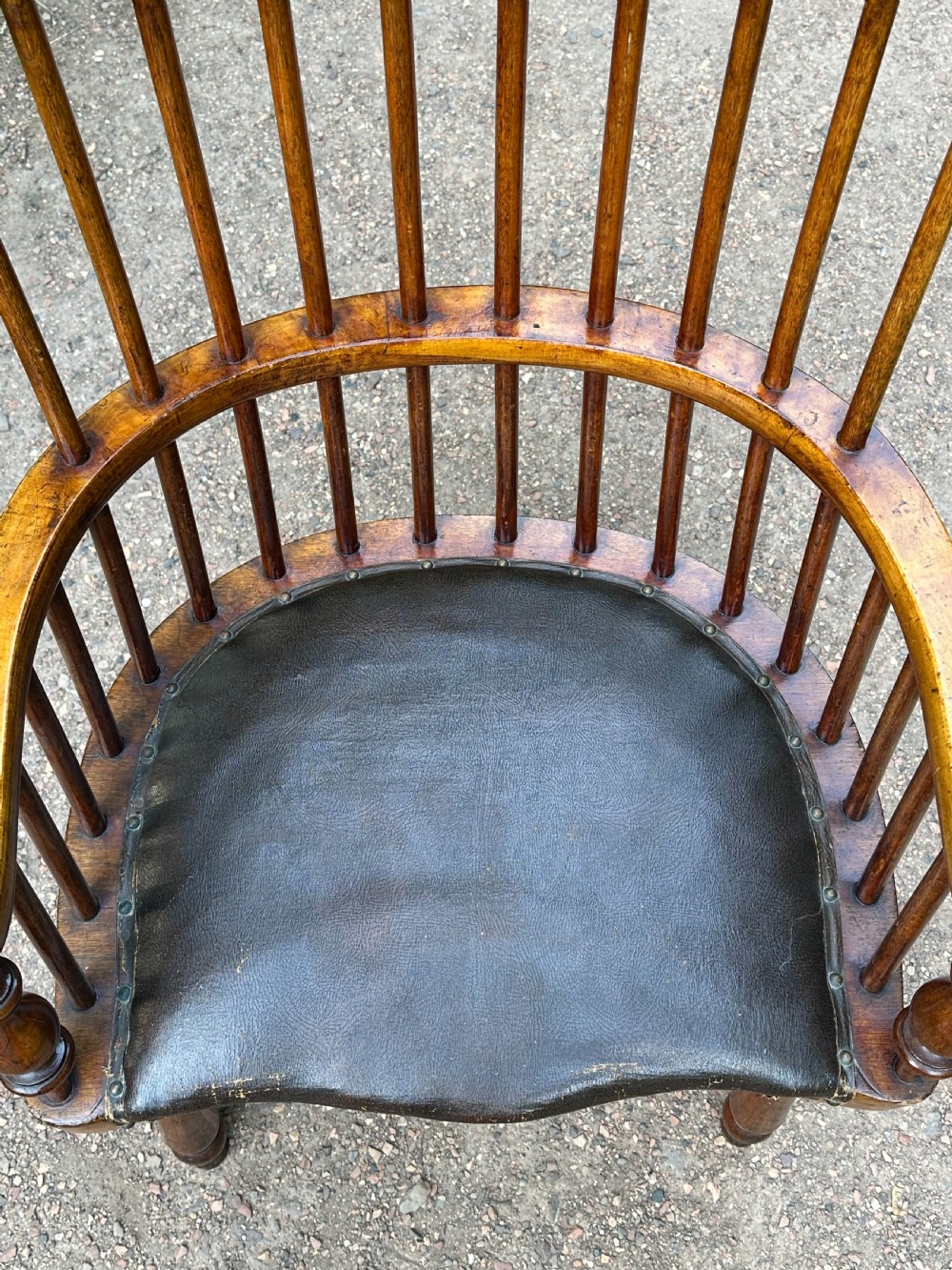 An unusual low-backed Darvel chair attributed to Hugh Shields, Ayrshire, late 19th century View II
