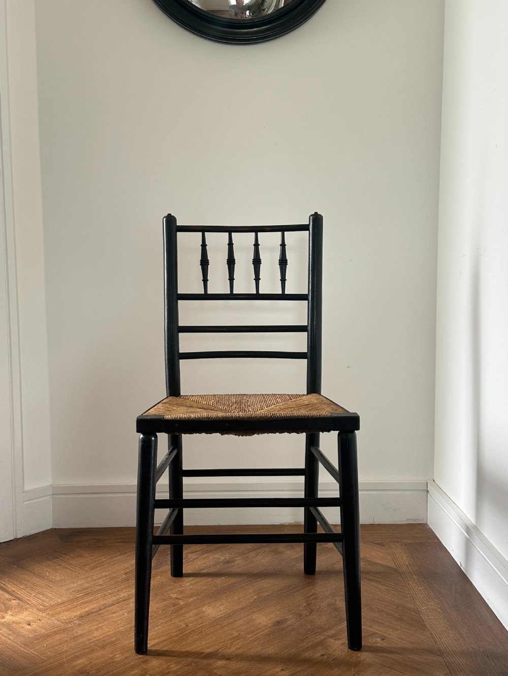 Attributed to Philip Speakman Webb (1832-1915) A Sussex chair made by Morris & Co., probably late 19th century