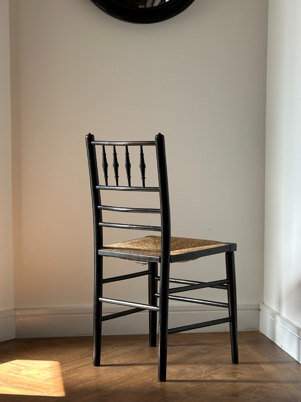 Attributed to Philip Speakman Webb (1832-1915) A Sussex chair made by Morris & Co., probably late 19th century View V