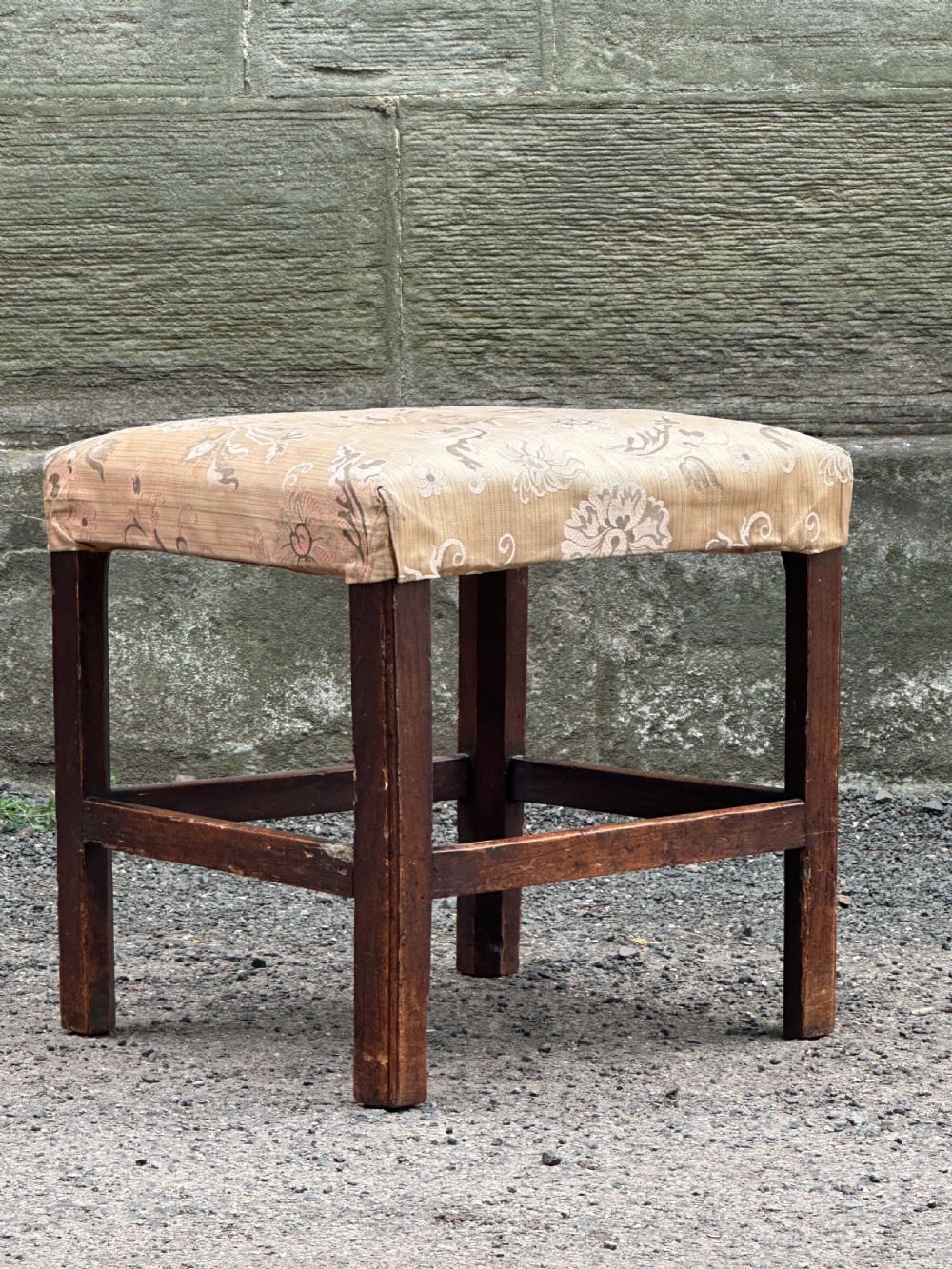 A Scottish George III elm stool