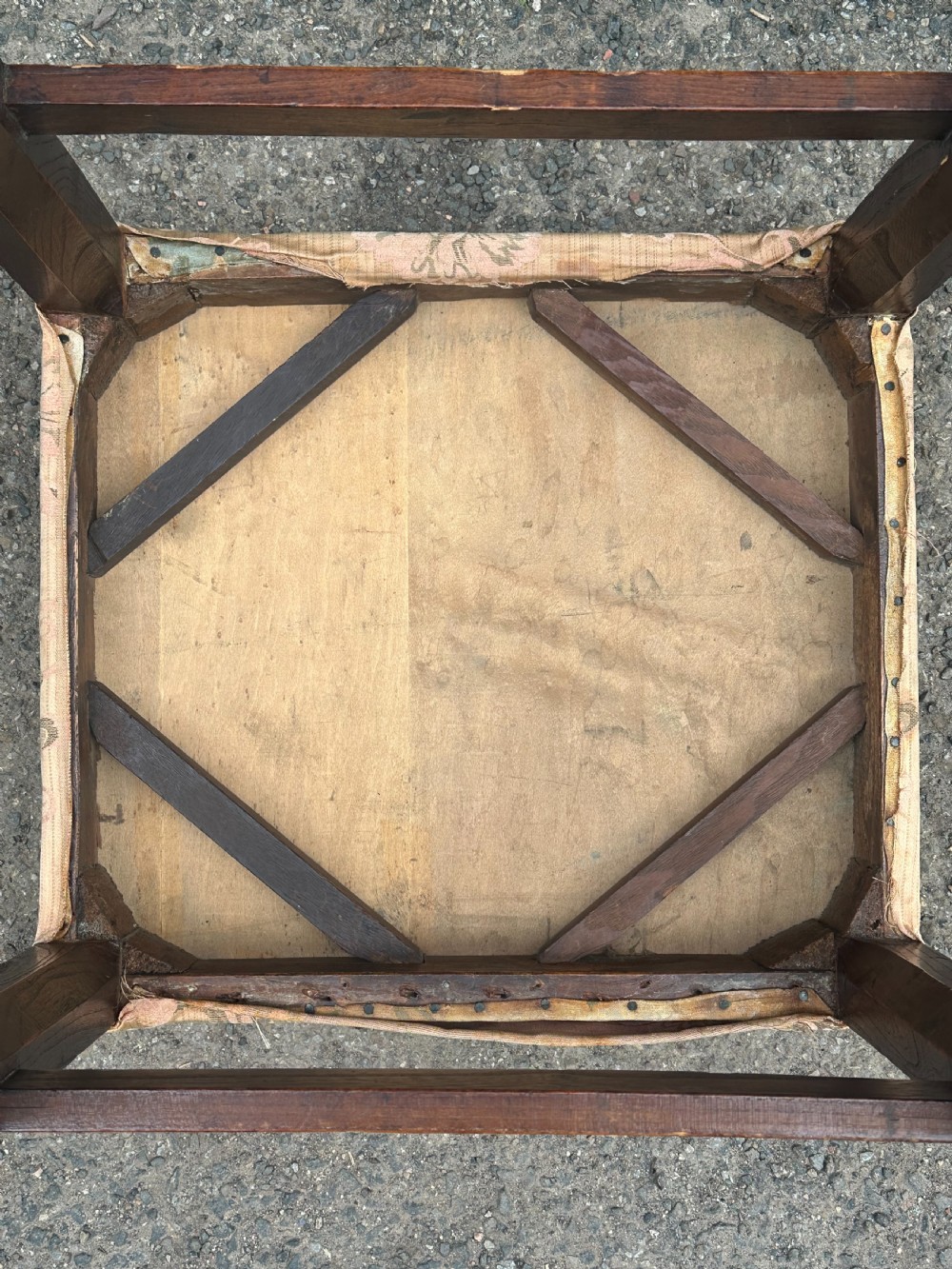 A Scottish George III elm stool View III