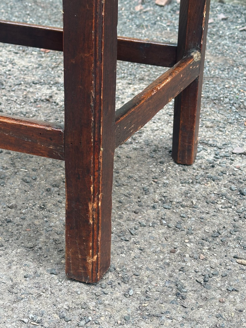 A Scottish George III elm stool View IV