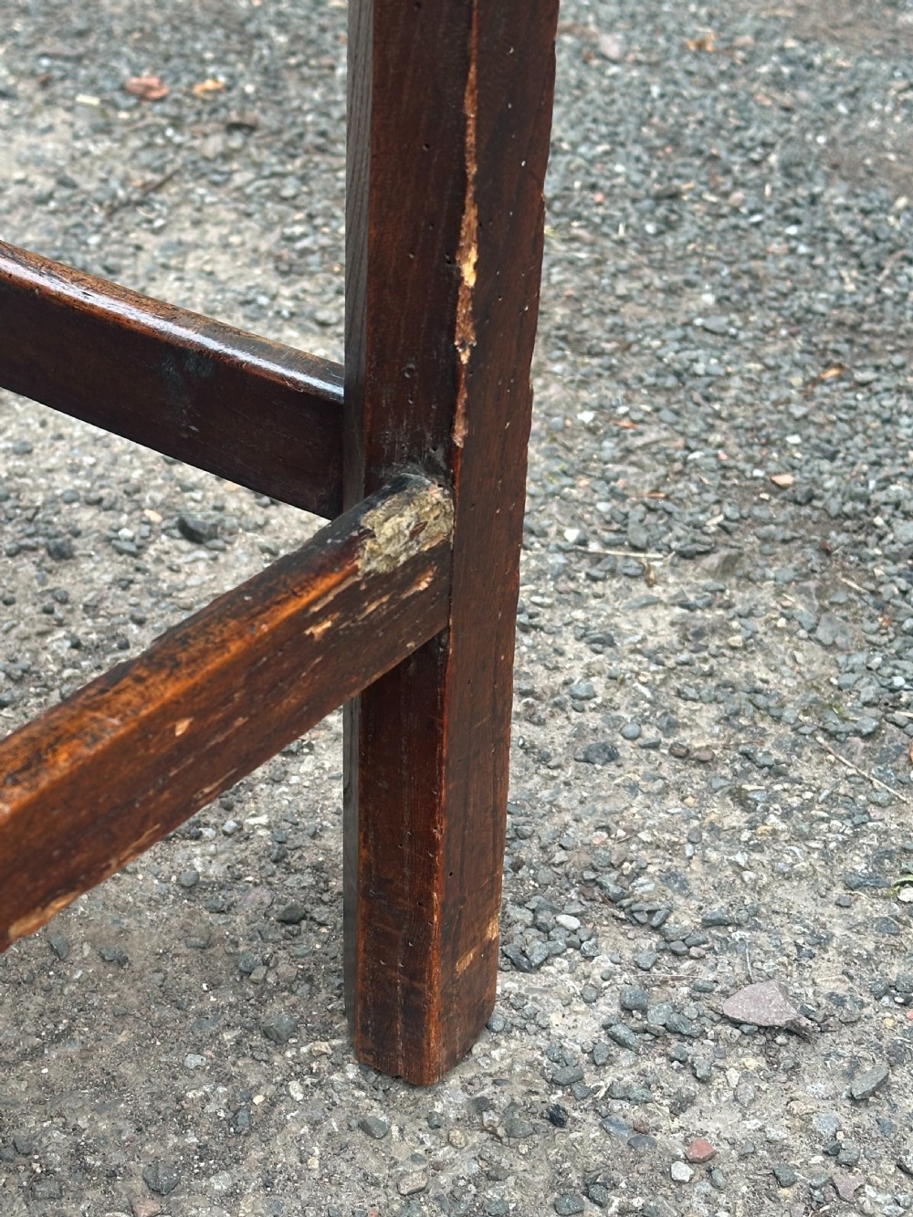 A Scottish George III elm stool View V