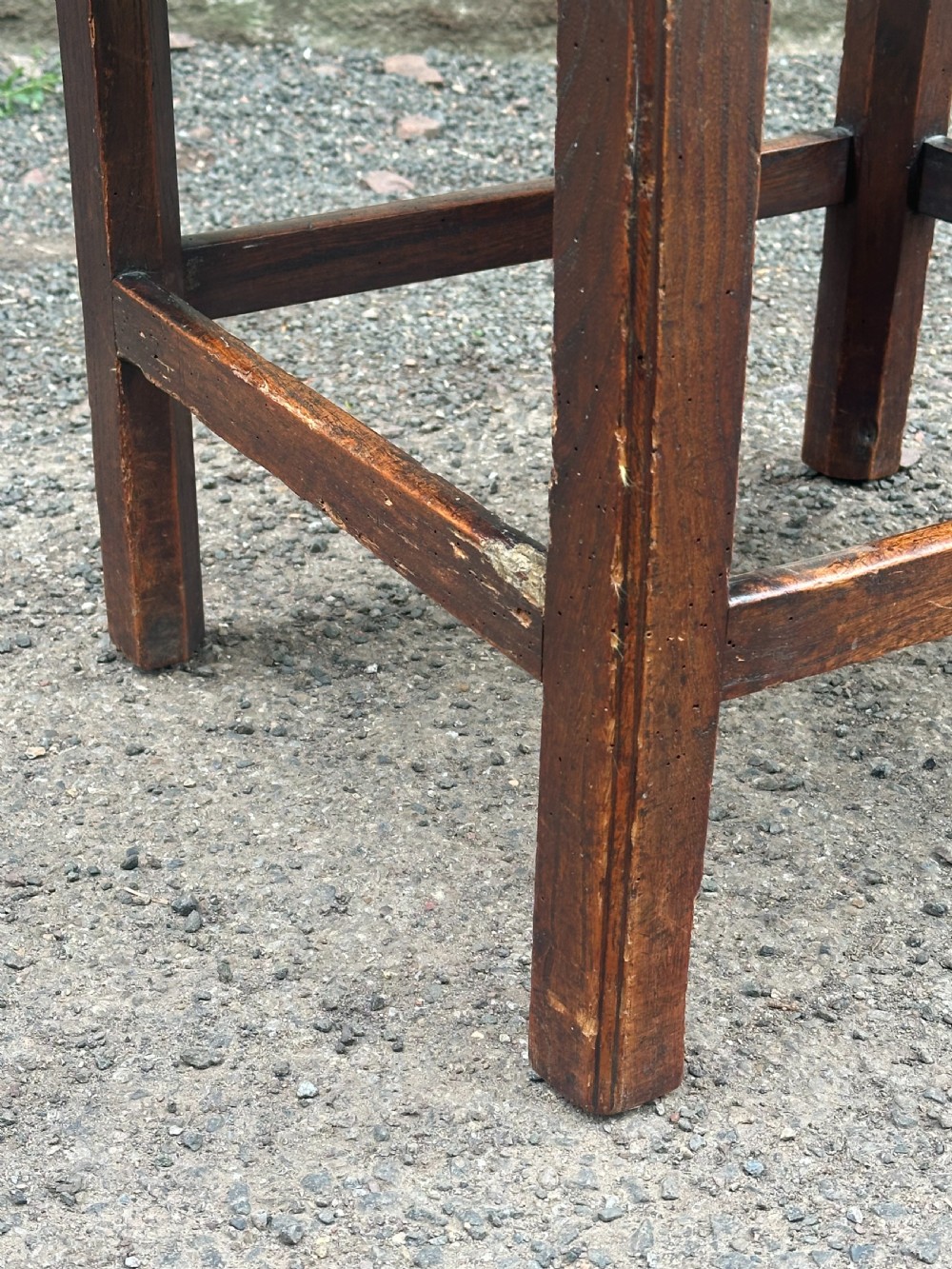 A Scottish George III elm stool View VII