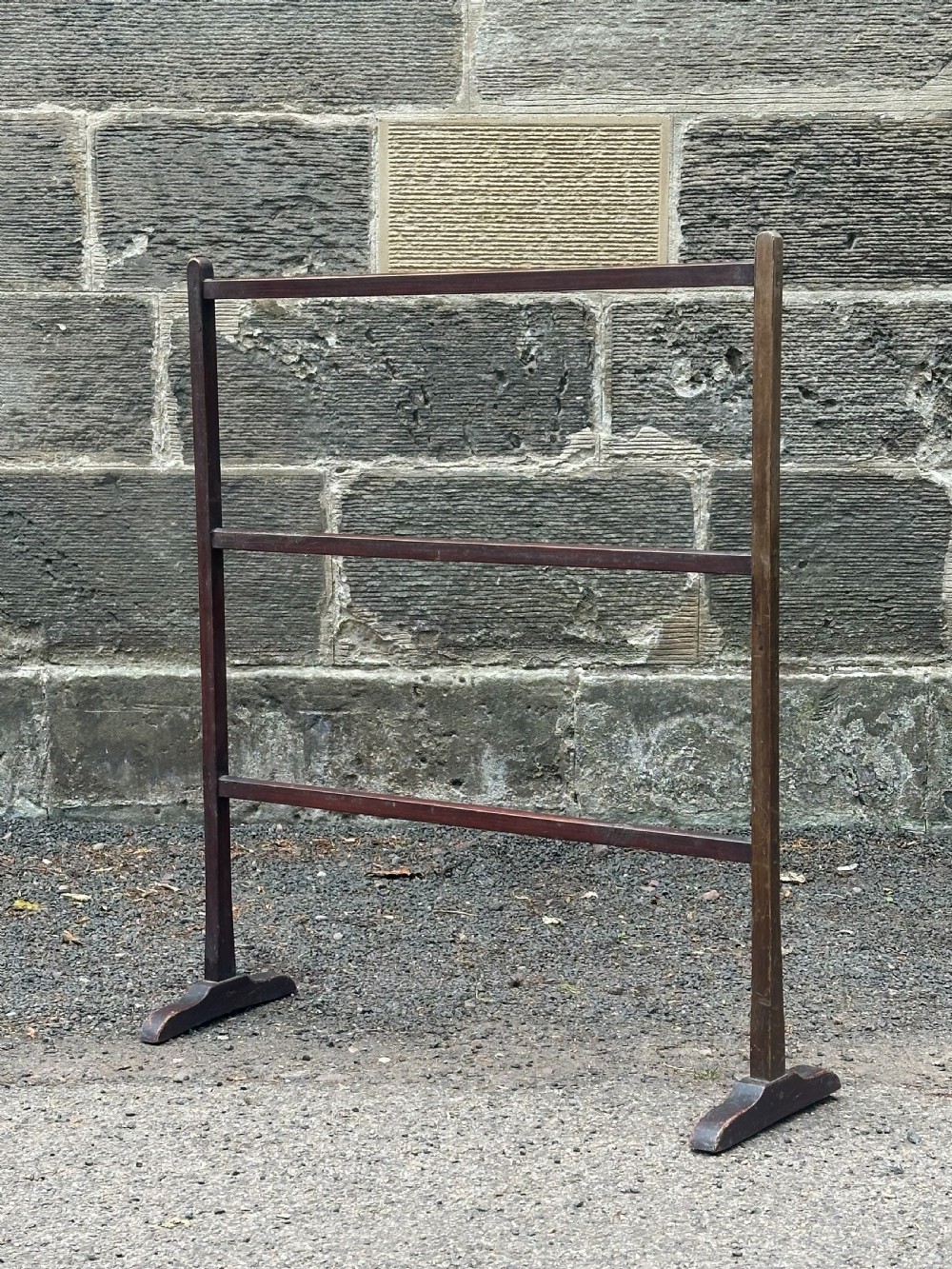 A Scottish George III stained pine towel rail View IV
