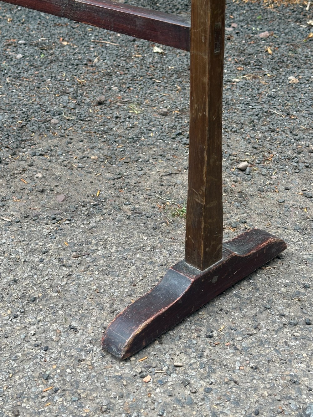 A Scottish George III stained pine towel rail View VI