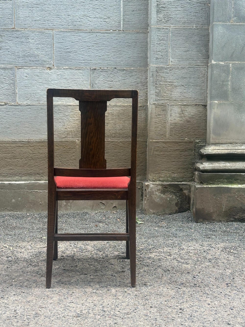 A good quality pair of stained ash 'Chinese' side chairs View V