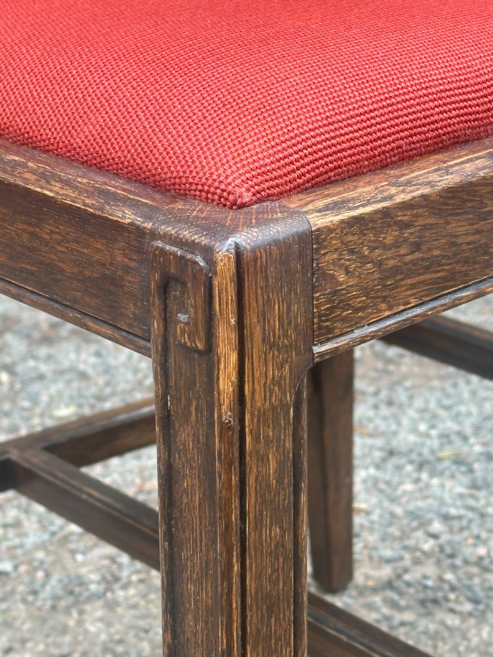 A good quality pair of stained ash 'Chinese' side chairs View VI