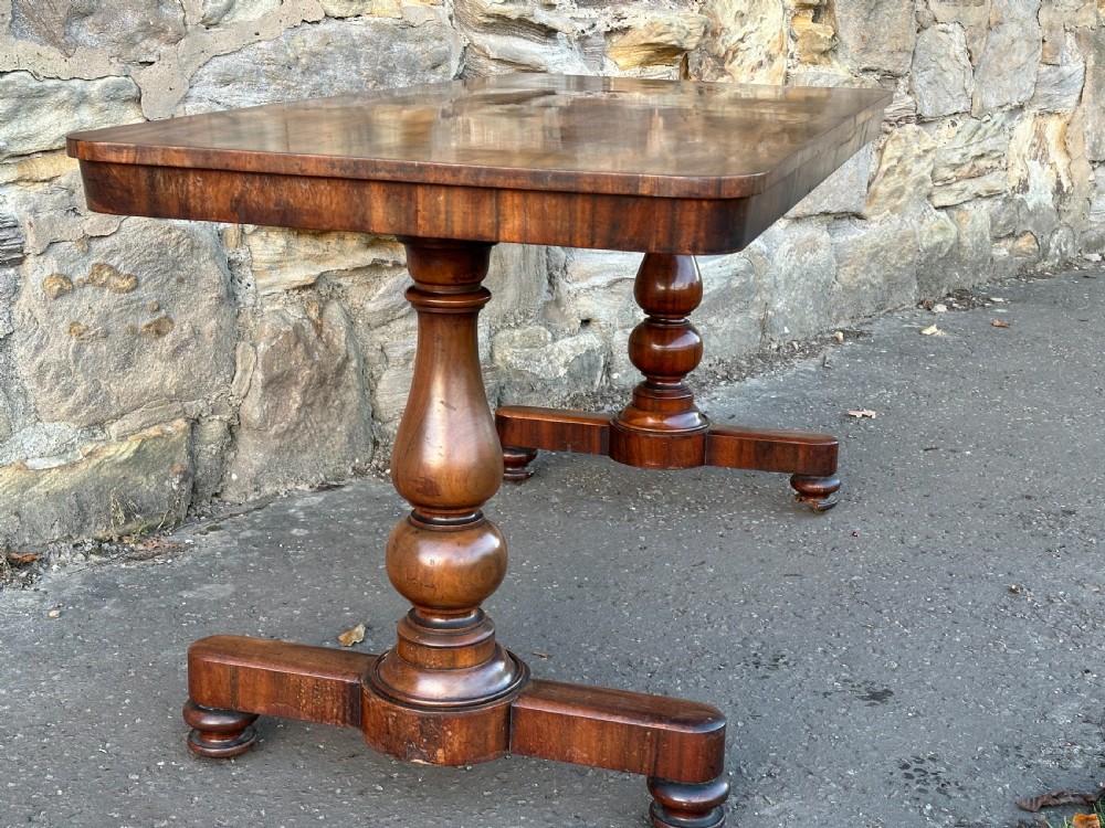 An impressive George IV goncalo alves 'Pillar End' library table attributed to Gillows c.1830 View V