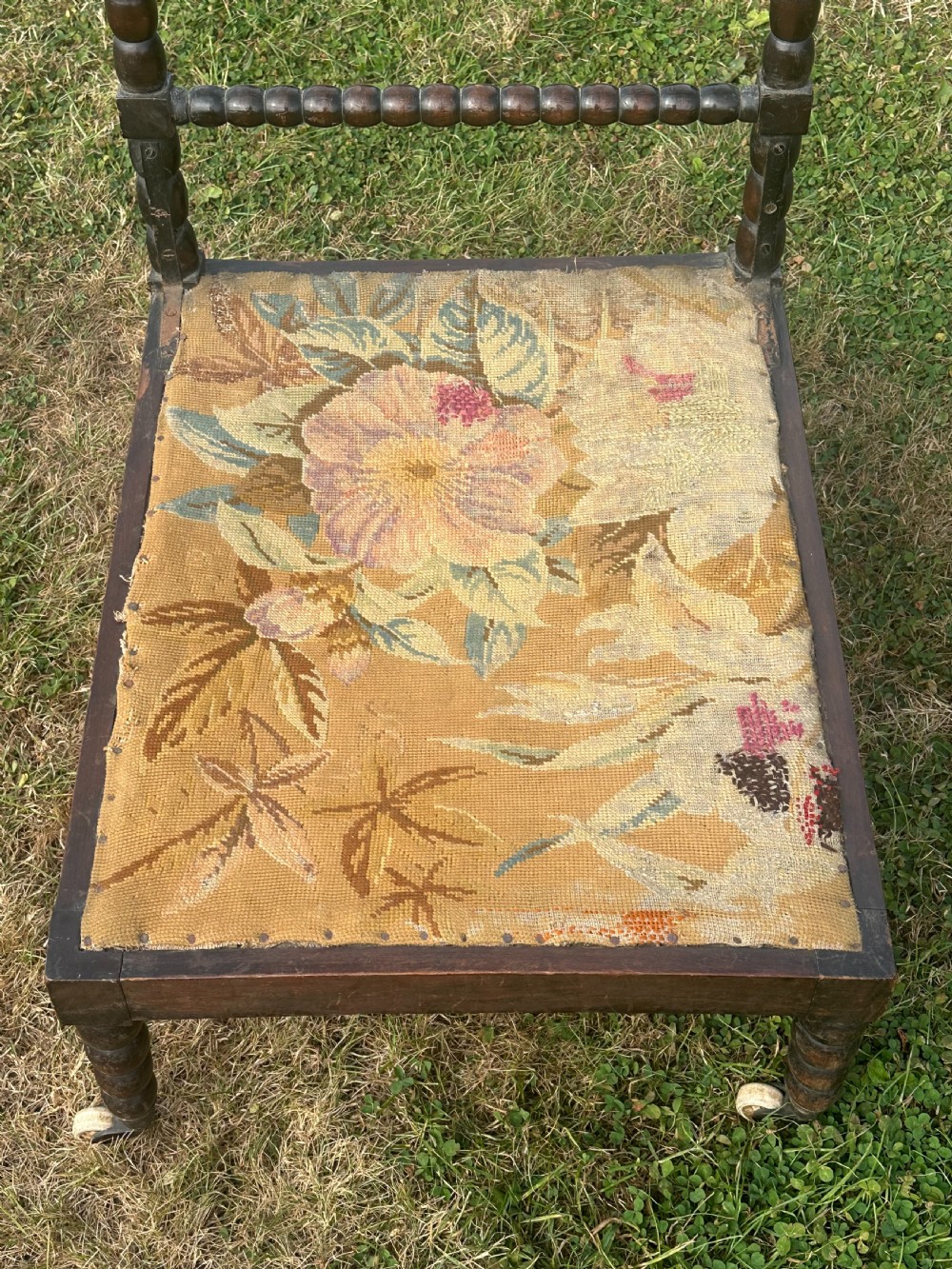 A 19th century ebonised bobbin chair, probably Scottish View IV