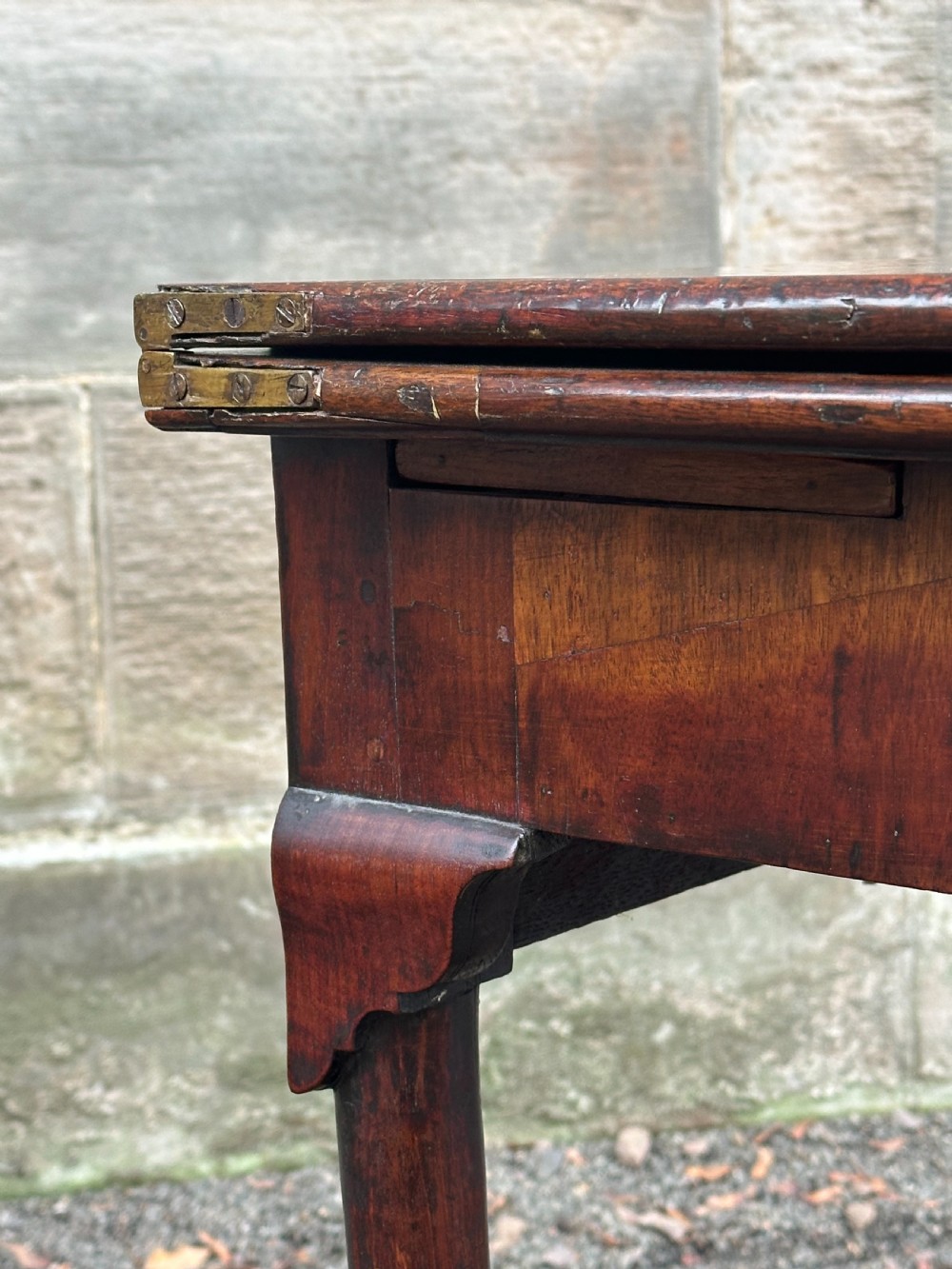 A George I walnut card table, probably Scottish or Irish, 1720's View II