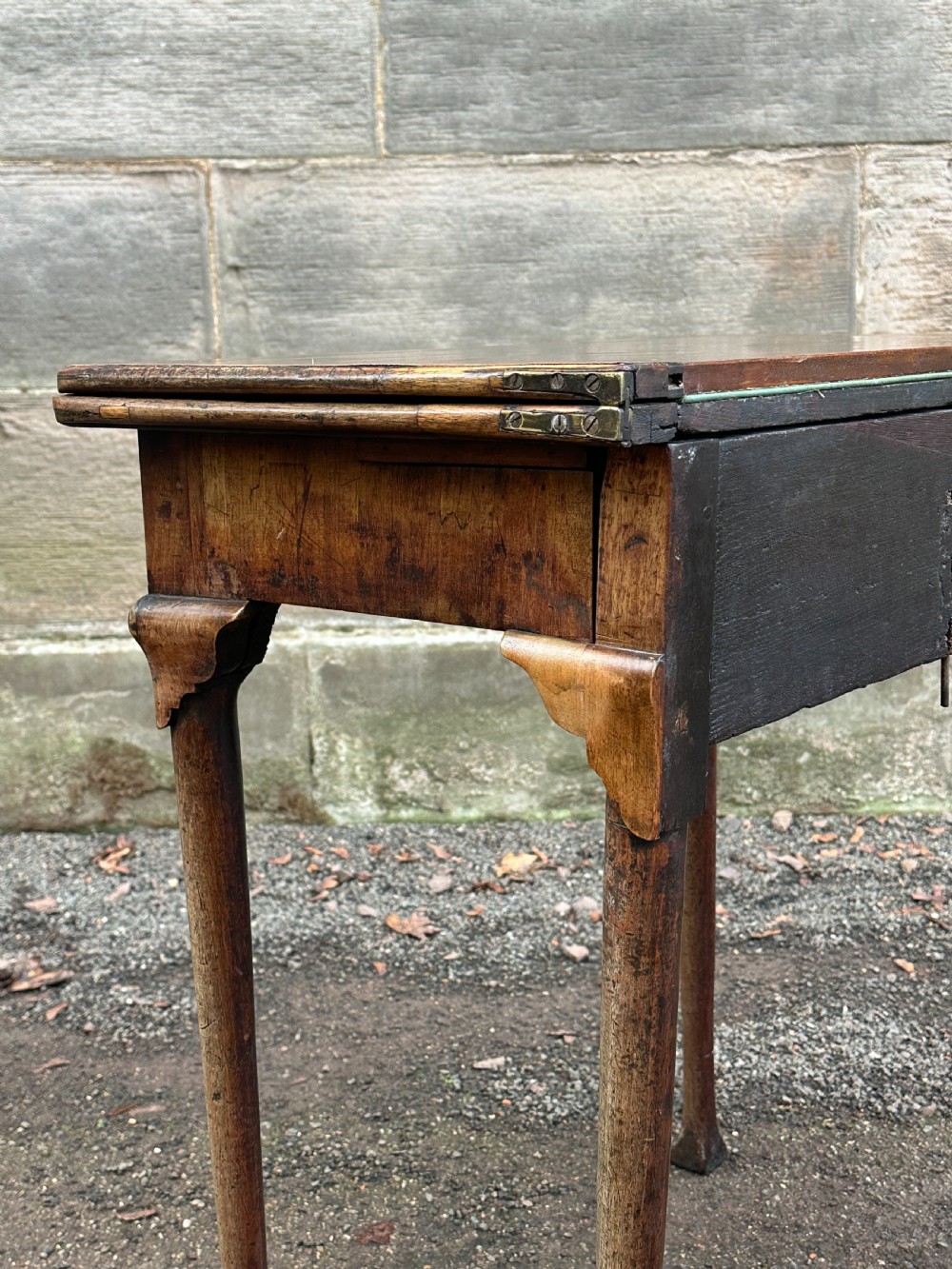 A George I walnut card table, probably Scottish or Irish, 1720's View III