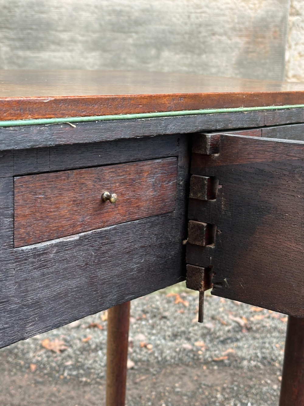 A George I walnut card table, probably Scottish or Irish, 1720's View V