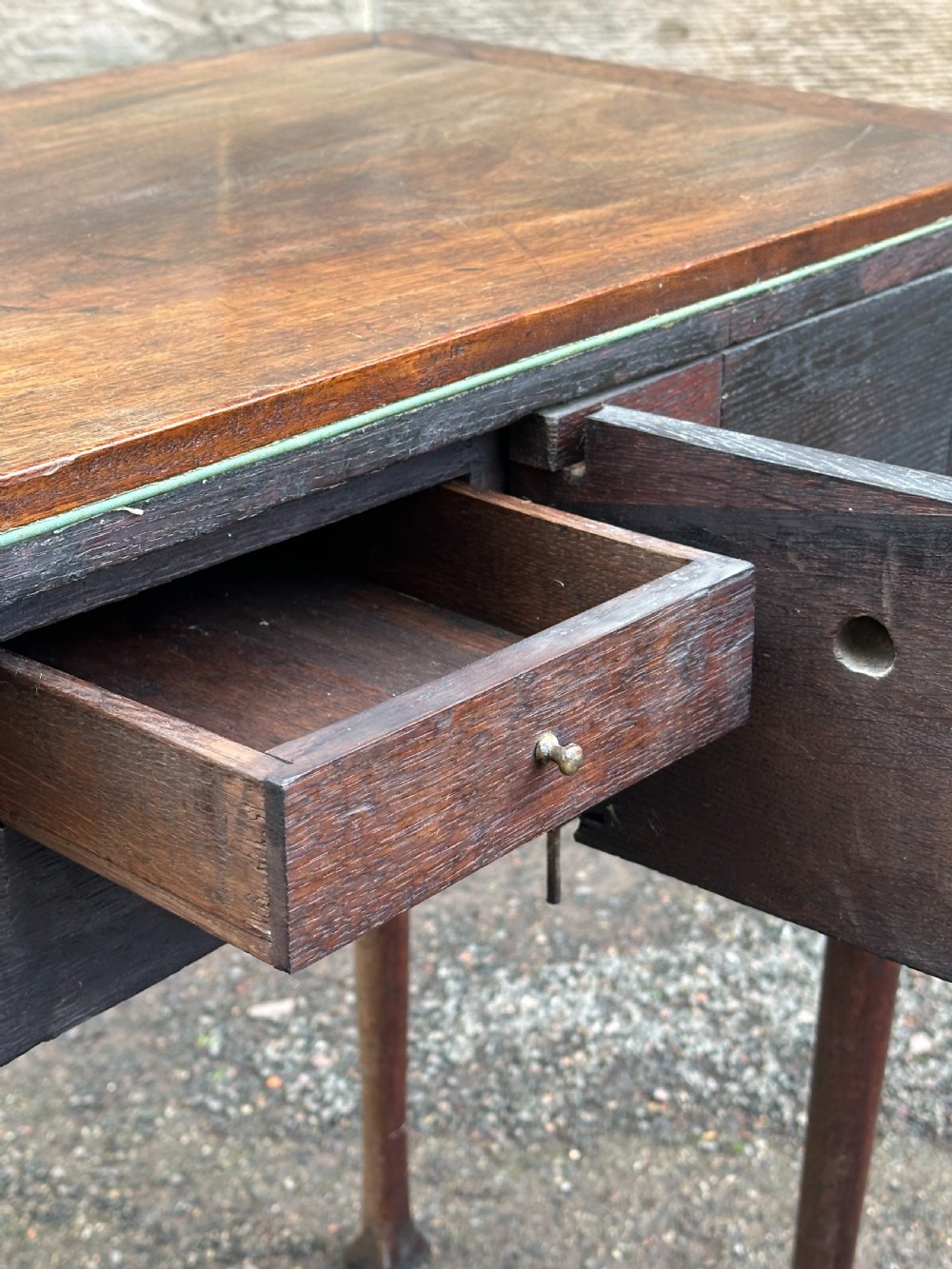 A George I walnut card table, probably Scottish or Irish, 1720's View VII