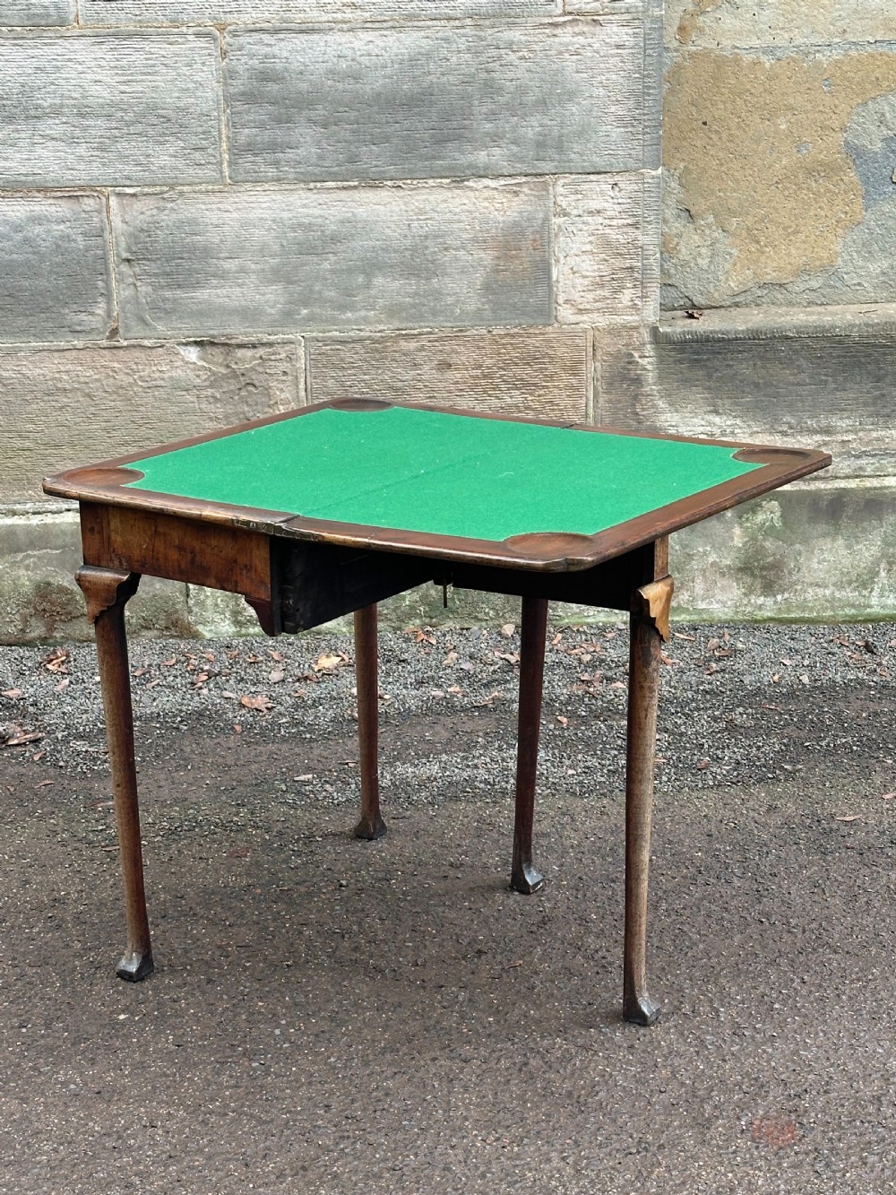 A George I walnut card table, probably Scottish or Irish, 1720's View VIII