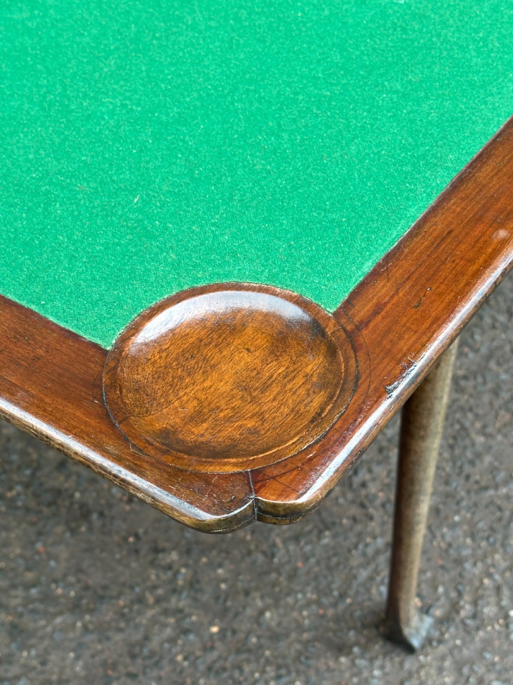 A George I walnut card table, probably Scottish or Irish, 1720's View IX