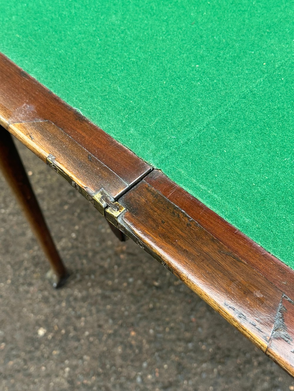 A George I walnut card table, probably Scottish or Irish, 1720's View X