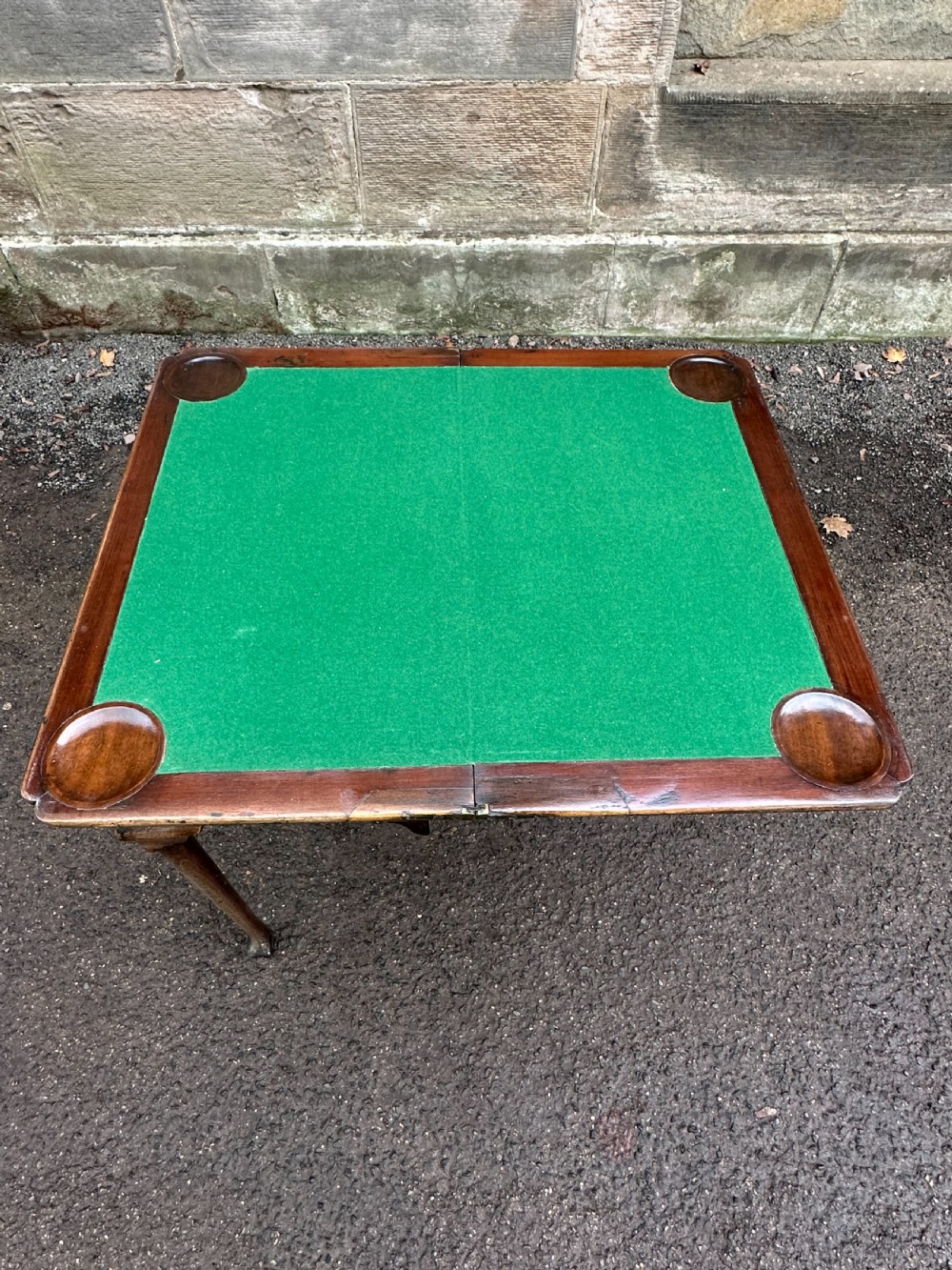 A George I walnut card table, probably Scottish or Irish, 1720's View XIII