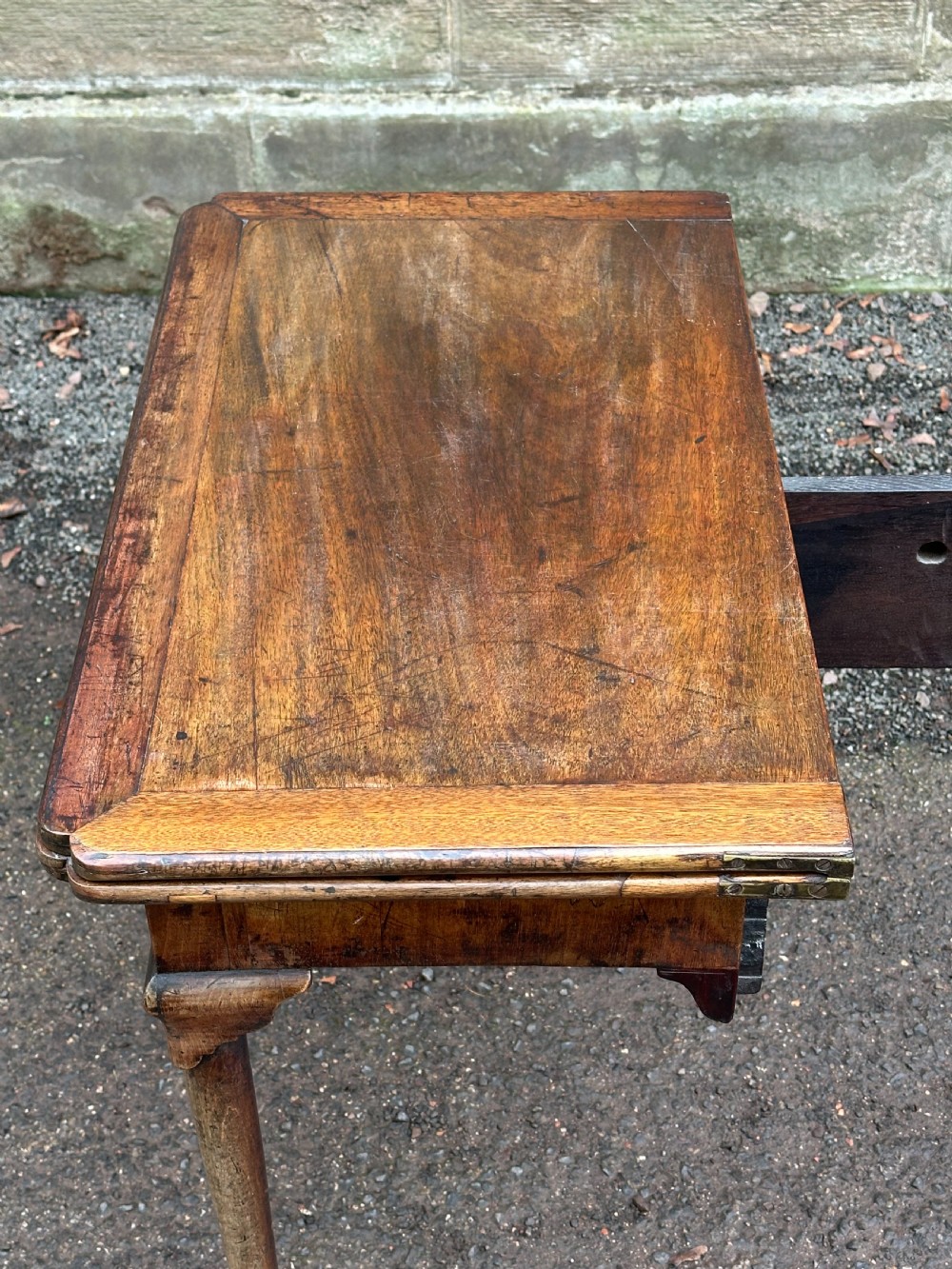 A George I walnut card table, probably Scottish or Irish, 1720's View XIV