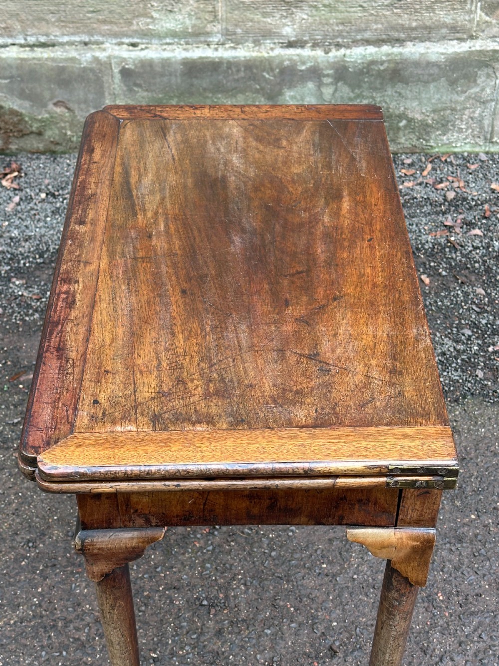 A George I walnut card table, probably Scottish or Irish, 1720's View XV