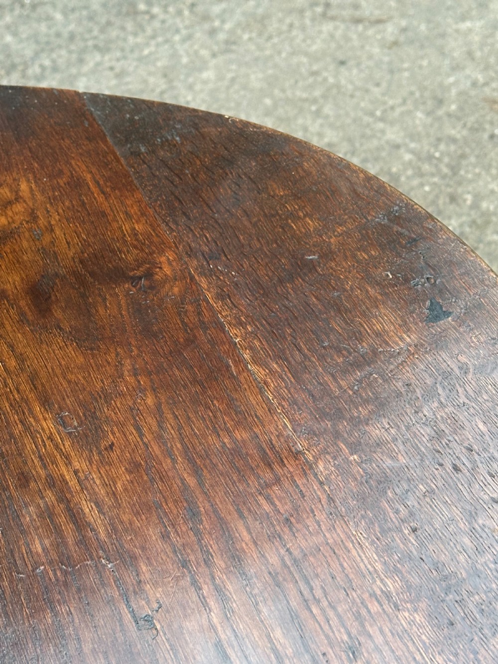 A George II oak coaching table, second quarter 18th century View X