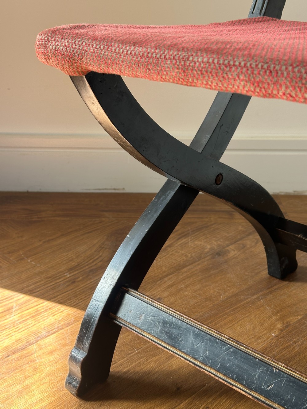 Bruce Talbert (1838-1881) A Gothic Revival ebonised mahogany folding chair, probably made by Gillows View VI