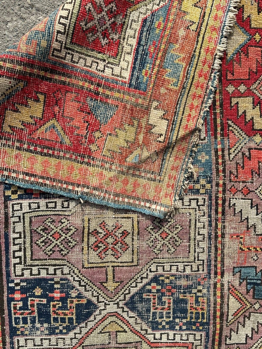 An antique Kazak rug, Caucasus View III