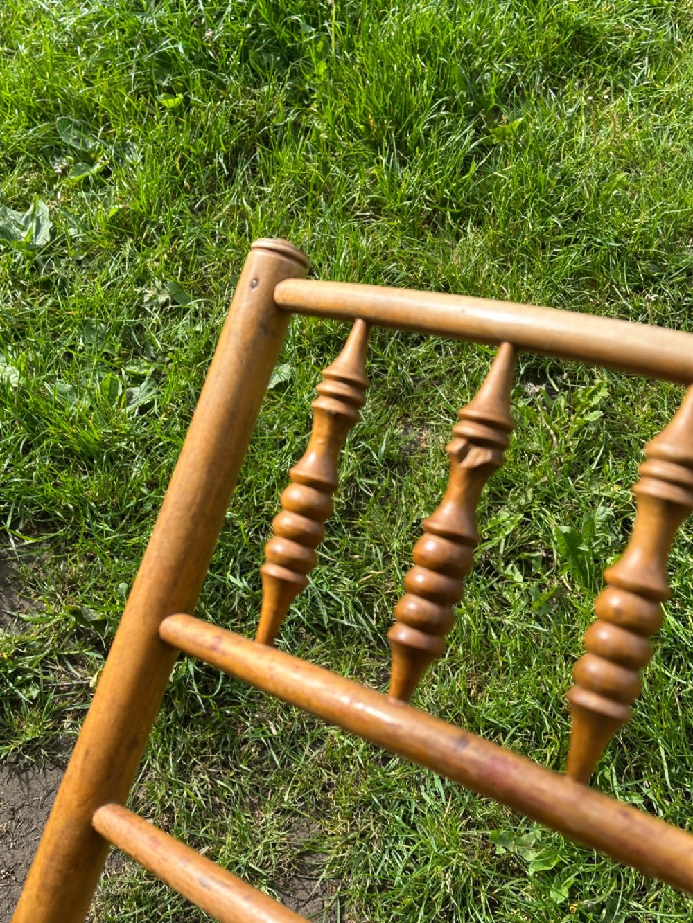 A pair of 19th century beech and ash Sussex chairs, very likely made for Morris & Co. View II