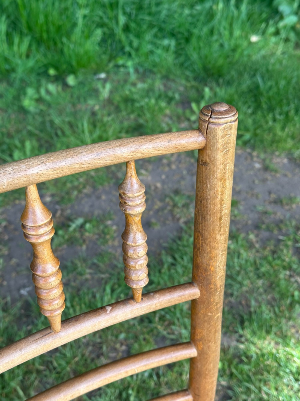 A pair of 19th century beech and ash Sussex chairs, very likely made for Morris & Co. View III