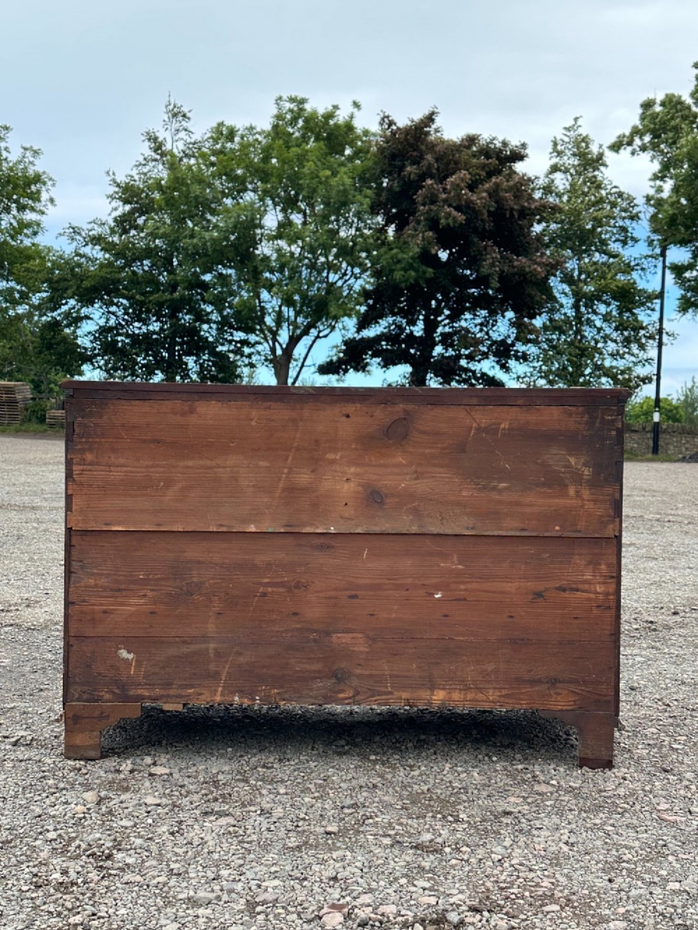 A Scottish George III mahogany mule chest, attributed to the workshop of Francis and William (Deacon) Brodie, Edinburgh, mid-18th century. View X