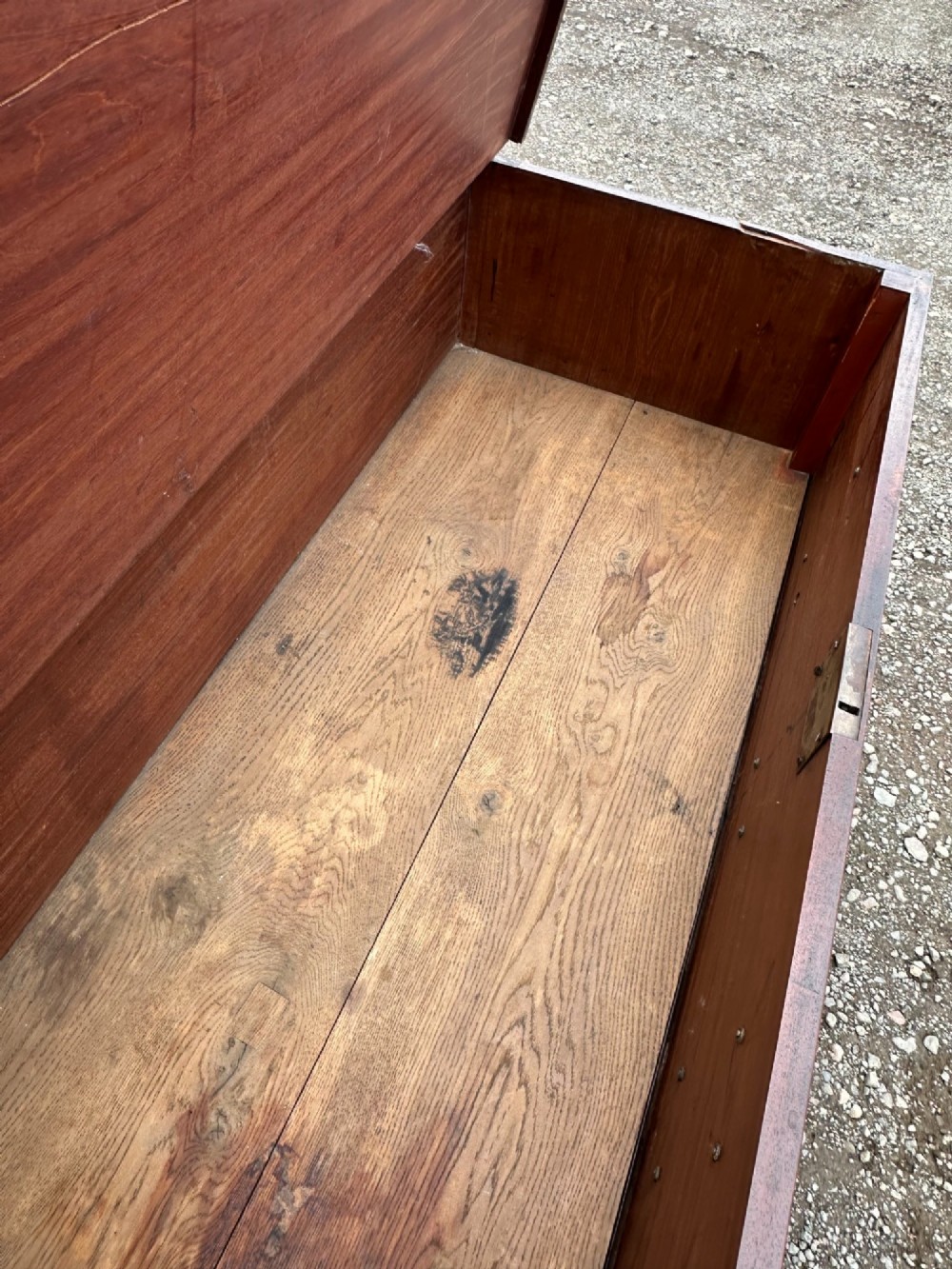 A Scottish George III mahogany mule chest, attributed to the workshop of Francis and William (Deacon) Brodie, Edinburgh, mid-18th century. View XII