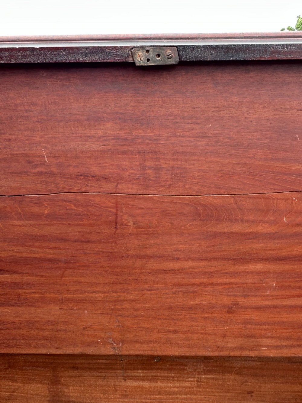 A Scottish George III mahogany mule chest, attributed to the workshop of Francis and William (Deacon) Brodie, Edinburgh, mid-18th century. View XIII
