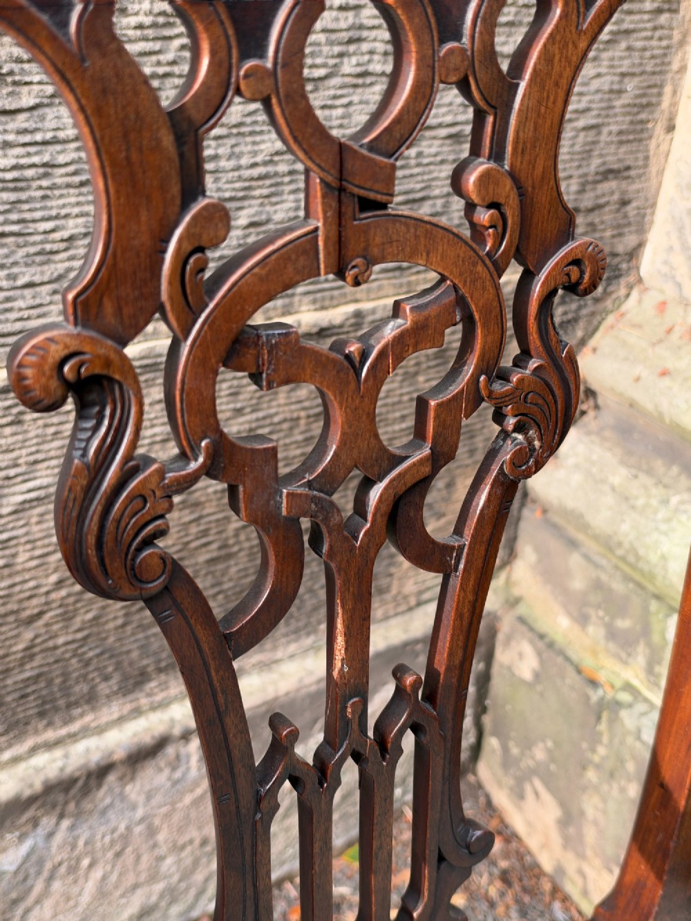A 19th century Scottish walnut 'Gothick' armchair View VI