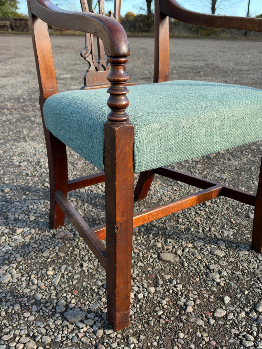A 19th century Scottish walnut 'Gothick' armchair View VII