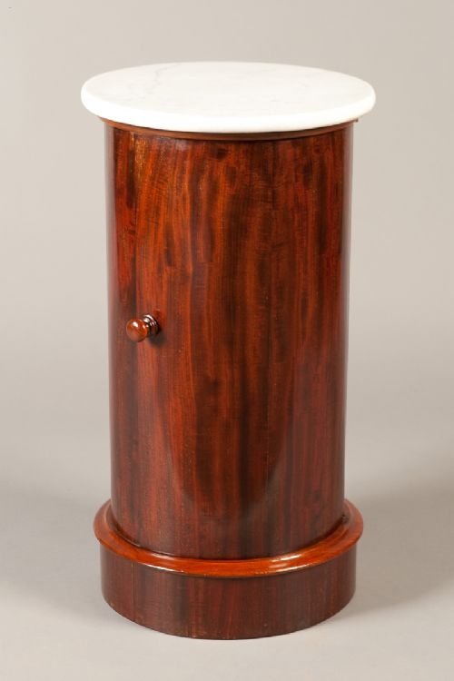Victorian Flame Mahogany Veneered Cylinder Cupboard