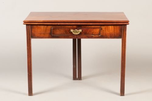 George 111 Mahogany Fold-over Tea Table