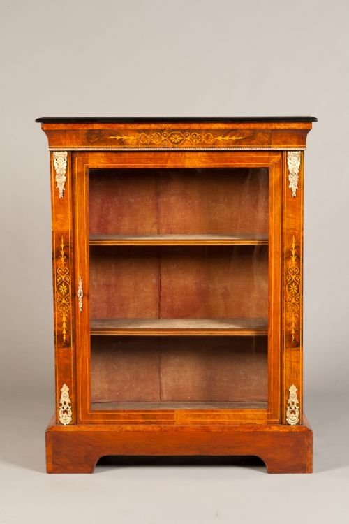 A Quality Victorian Walnut Pier Cabinet
