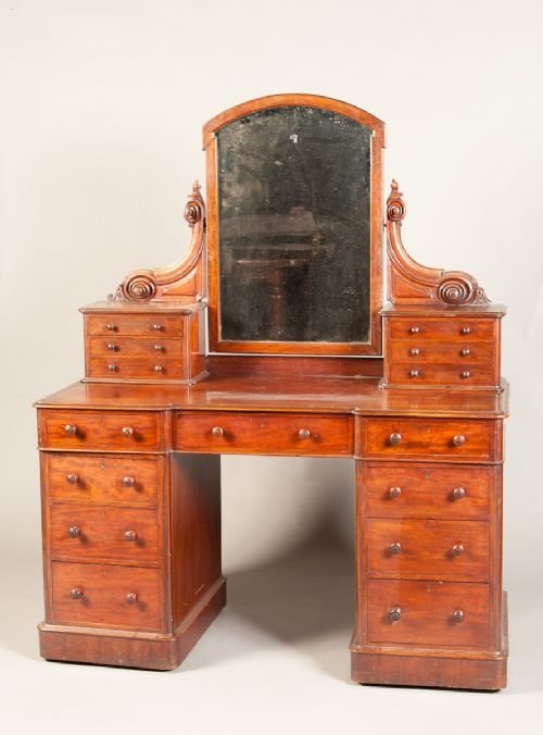 Victorian Pedestal Dressing Table