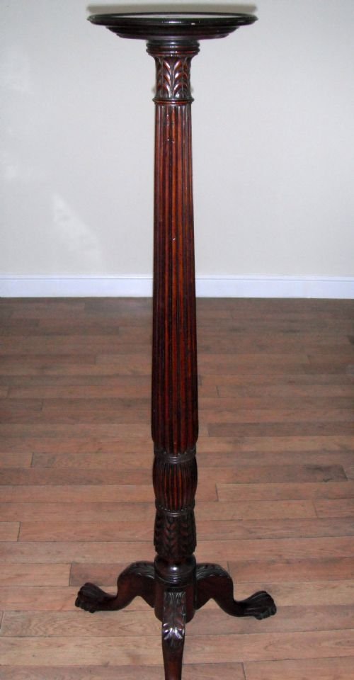 Mahogany Torchere
