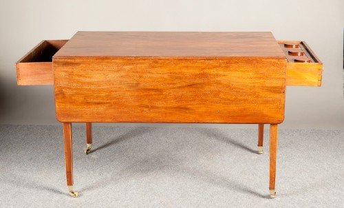 Pembroke Table with Tea Caddies.