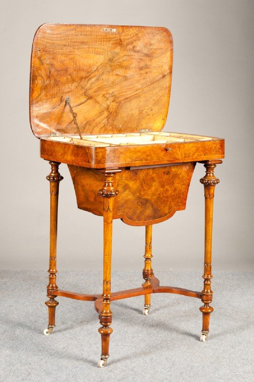 Victorian Walnut Work-table.