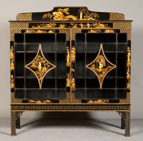 fig 1. Oriental Style Cabinet Bookcase