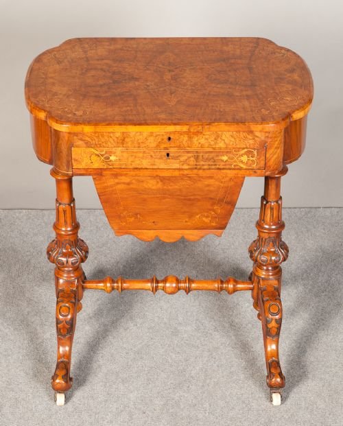 Victorian Walnut Work Table