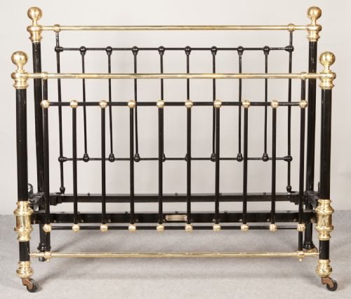 5ft. Shoolbred Brass & Iron Bed