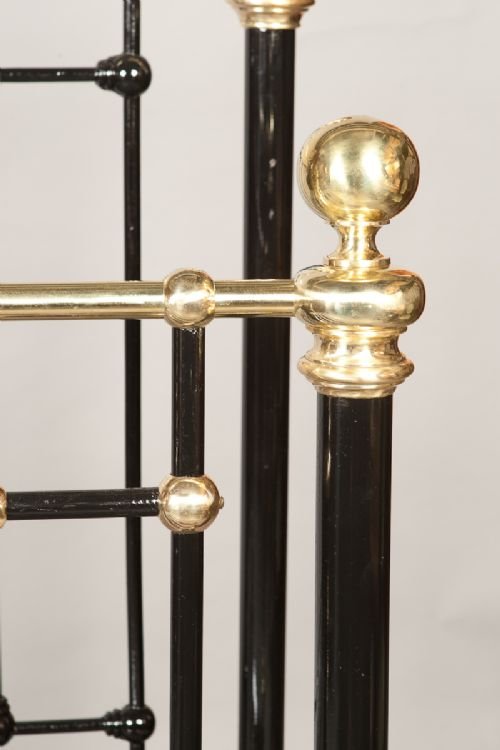 fig 1. 5ft. Shoolbred Brass & Iron Bed