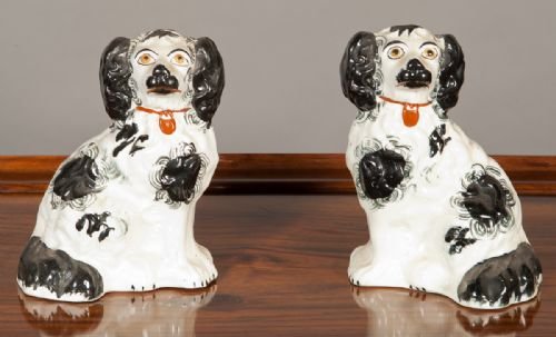 Pair Staffordshire Dogs