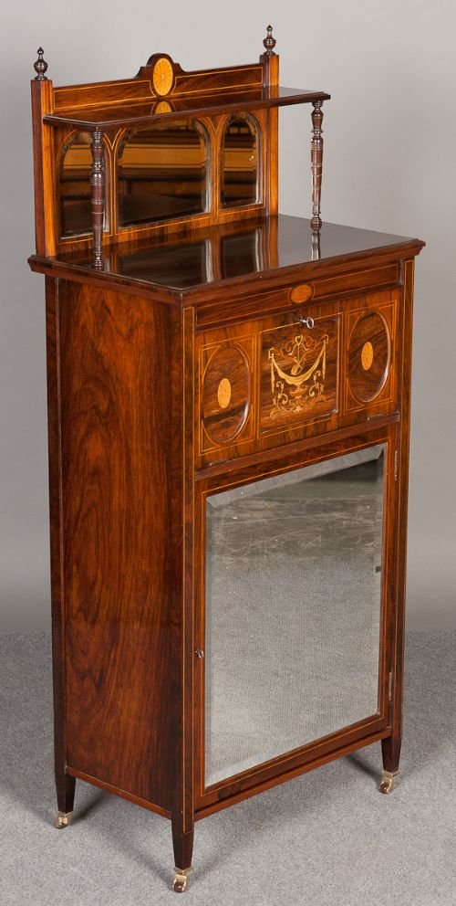 fig 1. Rosewood Inlaid Cabinet